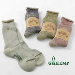 GOHEMP Socks^/ Low Gauge Pile Crew Socks