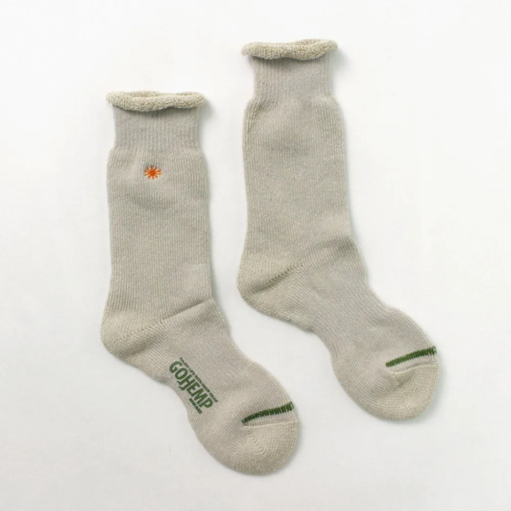 GOHEMP Socks^/ Low Gauge Pile Crew Socks