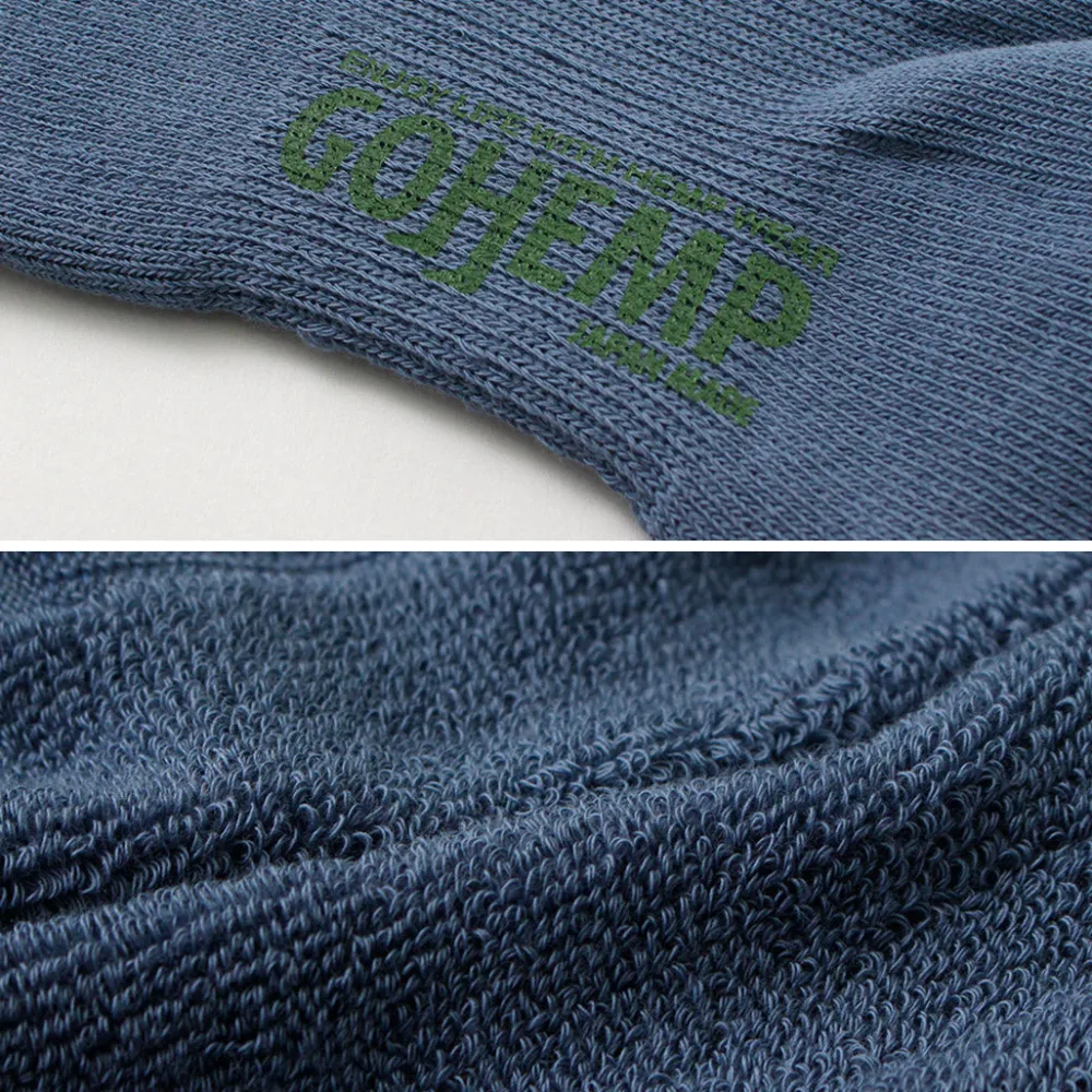 GOHEMP Socks^/ Panel Pile Ankle Socks