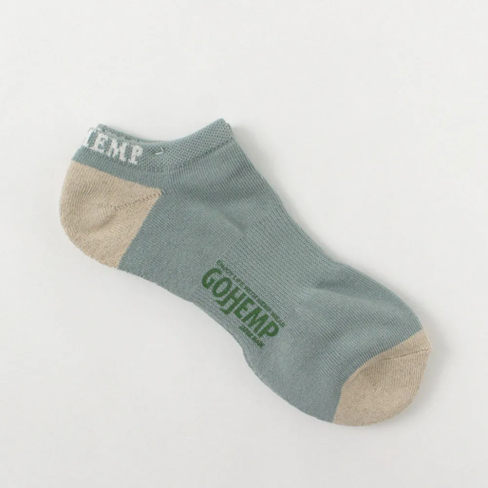 GOHEMP Socks^/ Panel Pile Ankle Socks