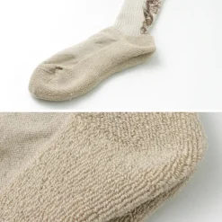 GOHEMP Socks^/ Patterned Pile Crew Socks
