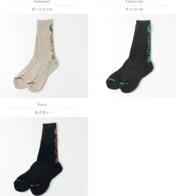GOHEMP Socks^/ Patterned Pile Crew Socks