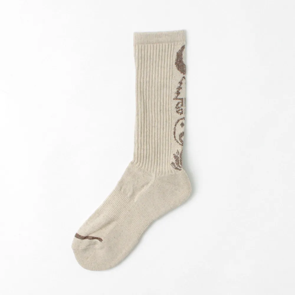 GOHEMP Socks^/ Patterned Pile Crew Socks