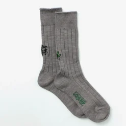 GOHEMP Socks^/ Souvenir Emblem Crew Socks