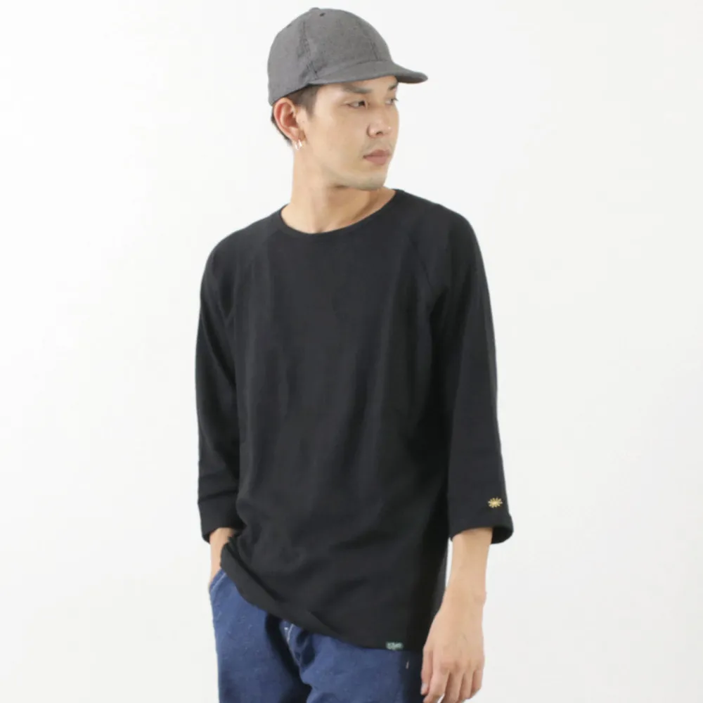 GOHEMP T-Shirts^/ Sunblend warmer Baseball sleeve crew t-shirt
