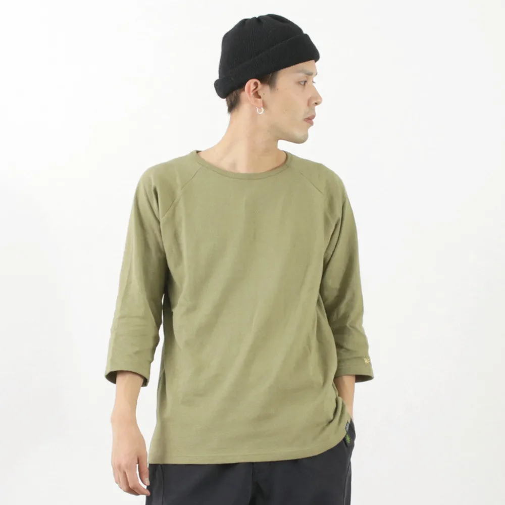 GOHEMP T-Shirts^/ Sunblend warmer Baseball sleeve crew t-shirt