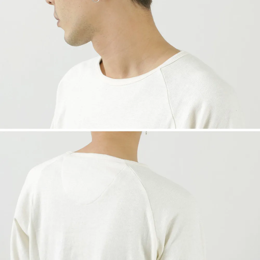 GOHEMP T-Shirts^/ Sunblend warmer Baseball sleeve crew t-shirt