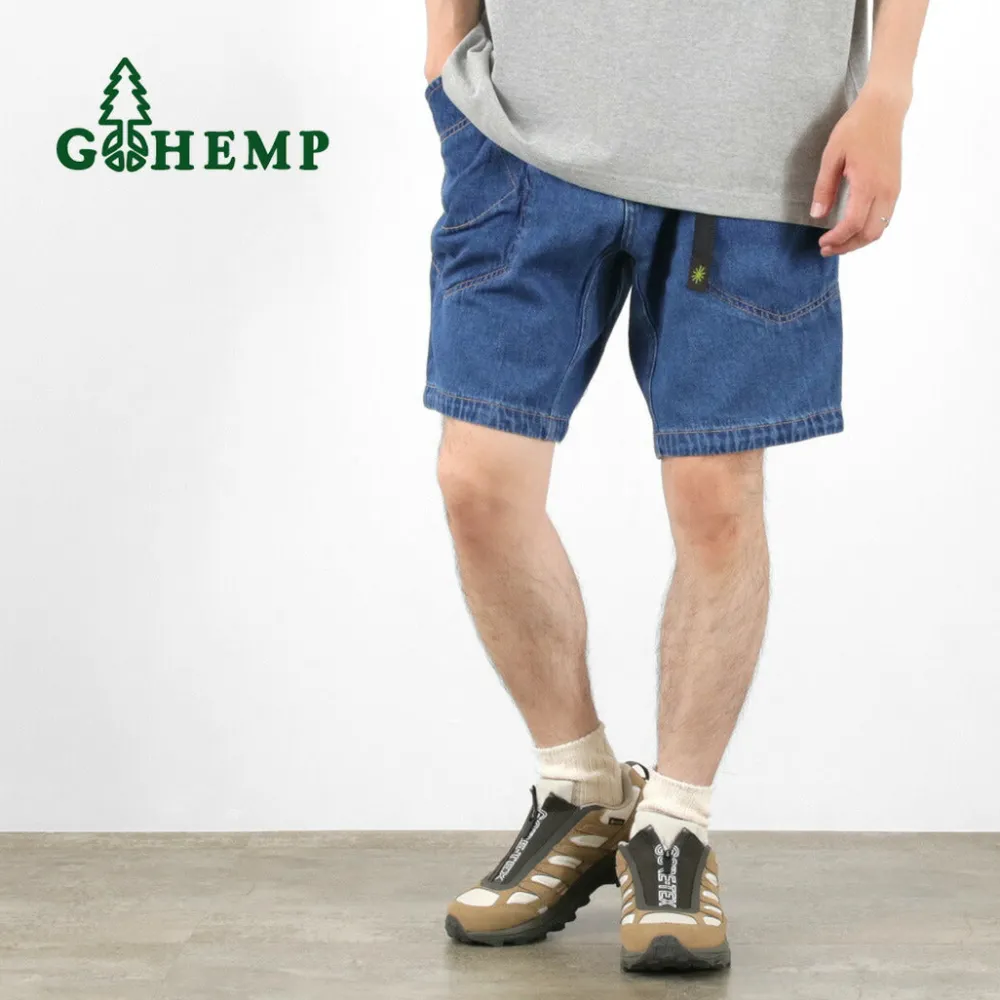GOHEMP Shorts^/ Traveler Easy Shorts Used Wash lightblue