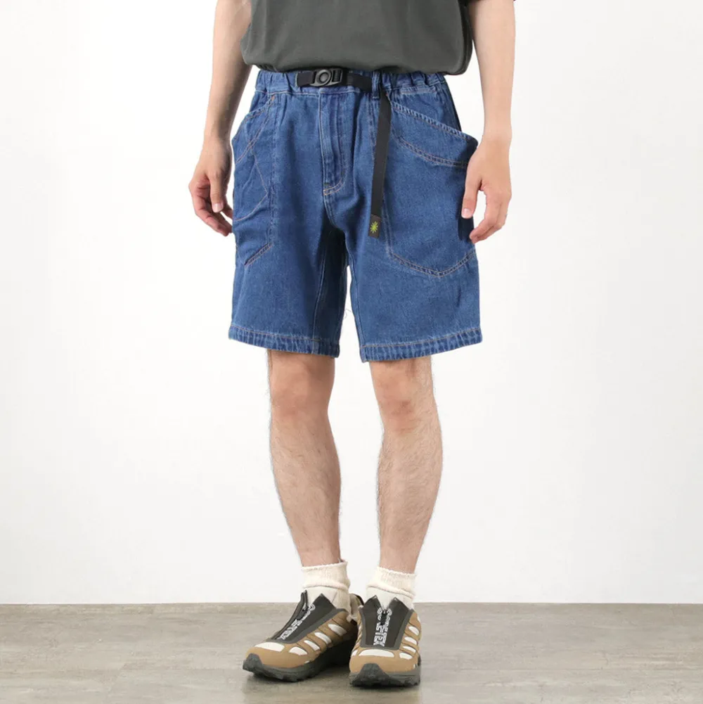 GOHEMP Shorts^/ Traveler Easy Shorts Used Wash lightblue