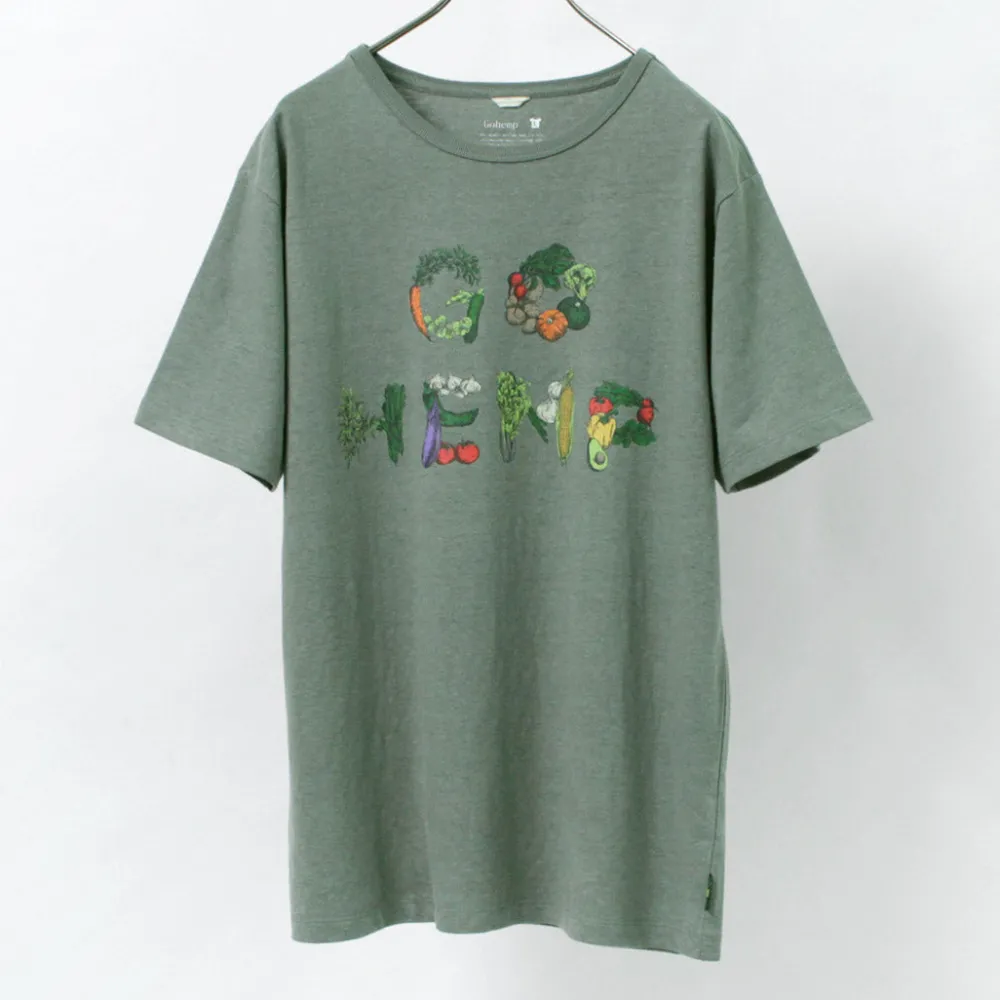 GOHEMP T-Shirts^/ VEGE & HERB LOGO BASIC S/SL TEE