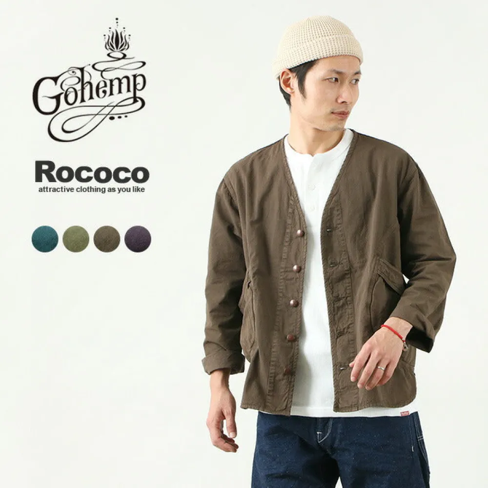 GOHEMP Jackets^/ Vendor no collar jacket