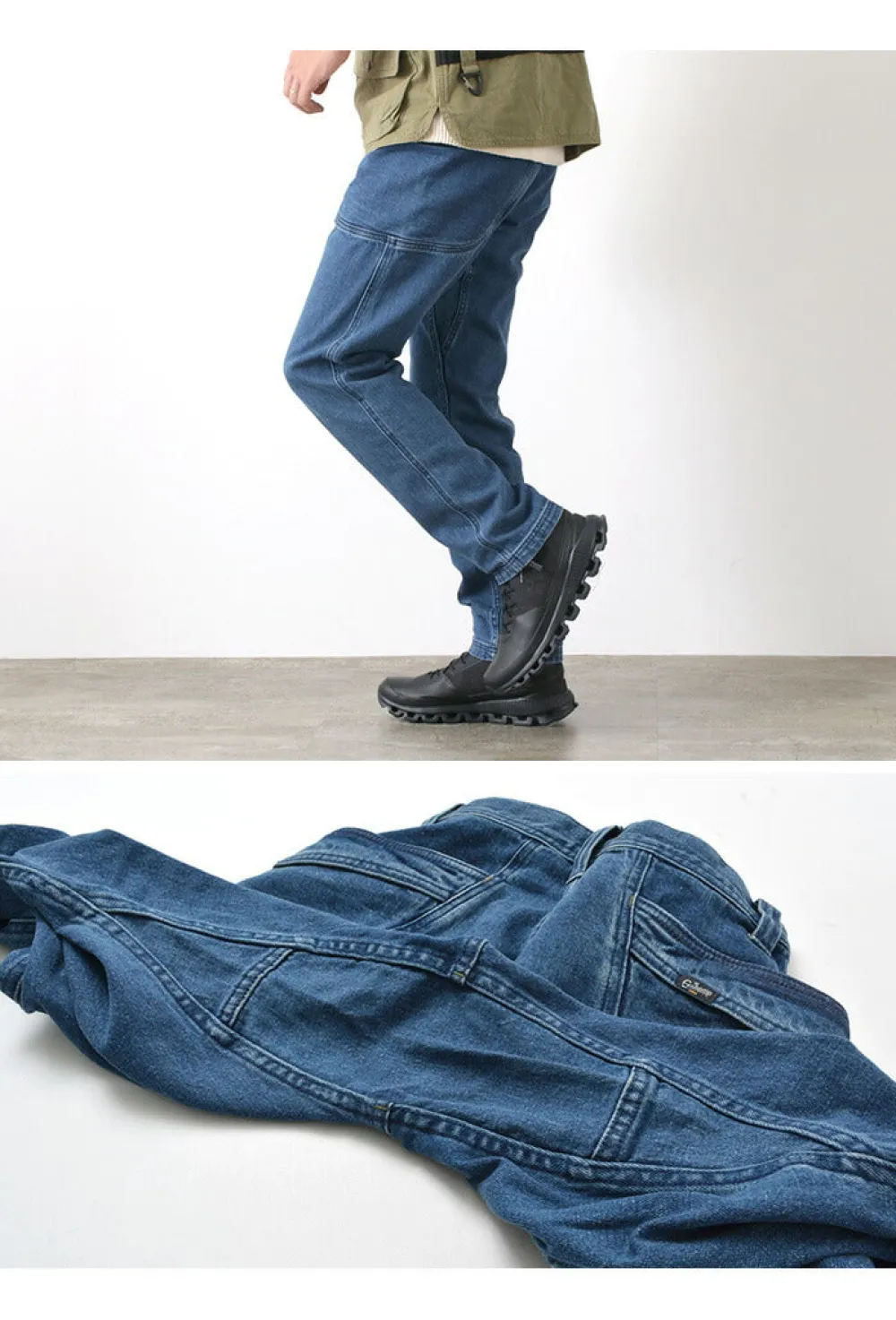 GOHEMP Jeans^/ Vendor Tapered Slim Pants / Used Wash blue