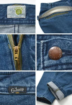 GOHEMP Jeans^/ Vendor Tapered Slim Pants / Used Wash blue
