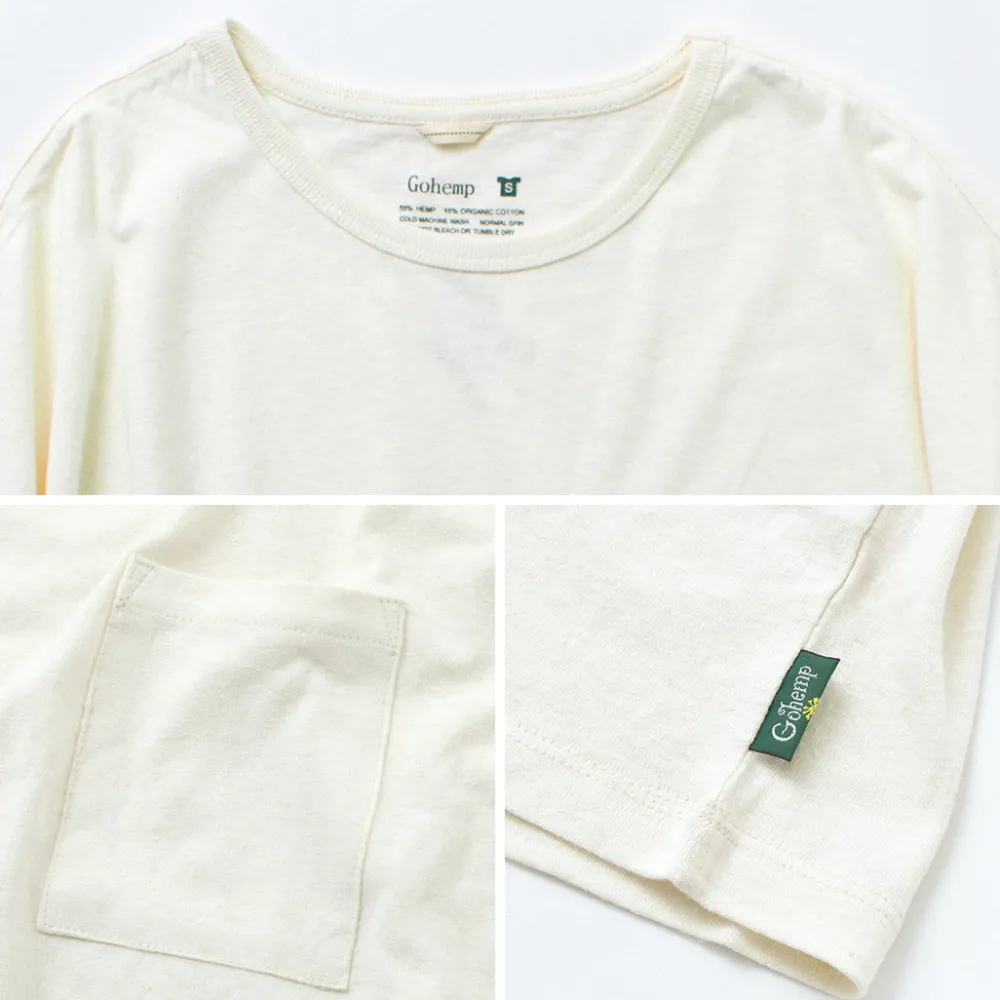 GOHEMP T-Shirts^/ Wide Pockets T-Shirt