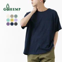 GOHEMP T-Shirts^/ Wide Pockets T-Shirt