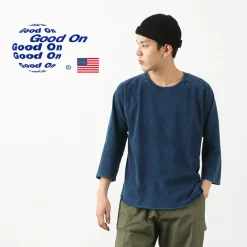 GOOD ON T-Shirts^/ Baseball T-Shirt Raglan / Shave indigo