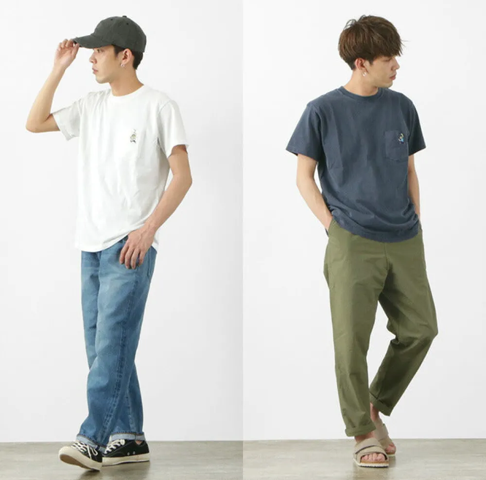 GOOD ON T-Shirts^/ GO BOY Hanging embroidery short sleeve pocket