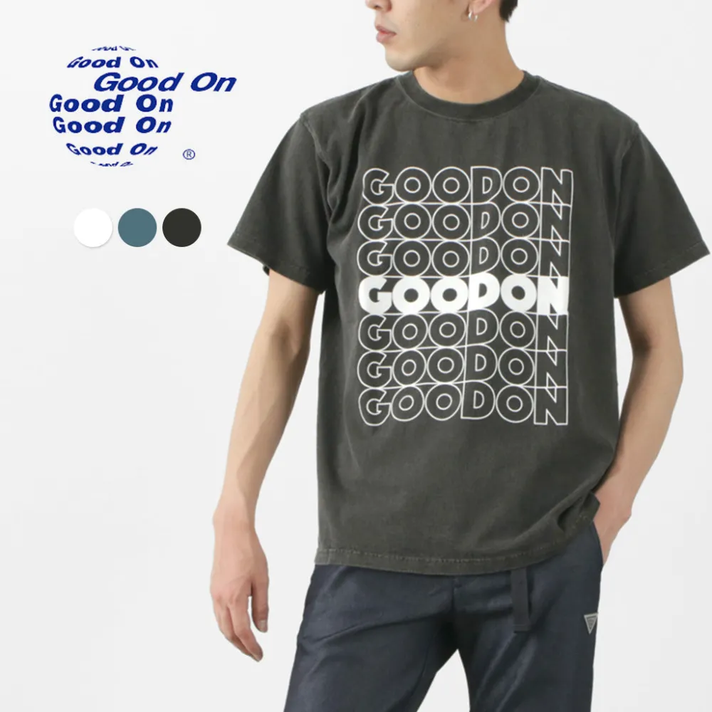 GOOD ON T-Shirts^/ GO SQUARE LOGO short sleeve T-shirt