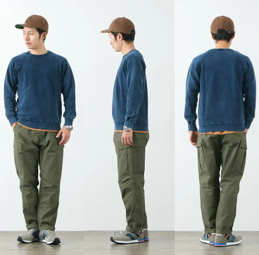 GOOD ON Sweatshirts^/ GOBW101 IS Raglan Crew Sweatshirt indigo