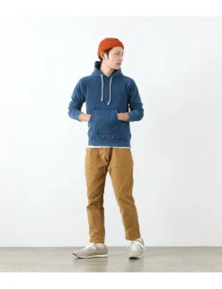 GOOD ON Sweatshirts^/ GOBW1203 IS Raglan Pullover Hooded Sweatshirt indigo