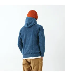 GOOD ON Sweatshirts^/ GOBW1203 IS Raglan Pullover Hooded Sweatshirt indigo