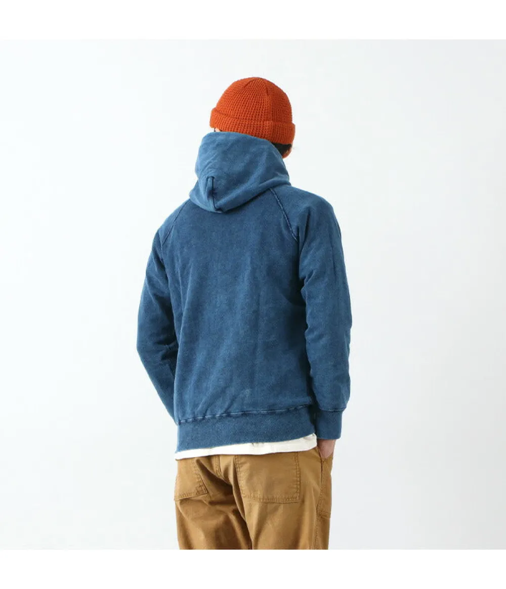 GOOD ON Sweatshirts^/ GOBW1203 IS Raglan Pullover Hooded Sweatshirt indigo