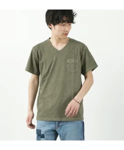 GOOD ON T-Shirts^/ GOST1408 Short sleeve V-neck pocket T-shirt