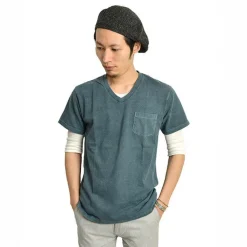 GOOD ON T-Shirts^/ GOST1408 Short sleeve V-neck pocket T-shirt