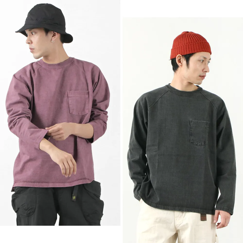 GOOD ON T-Shirts^/ Heavy Raglan Pocket T-Shirt Long Sleeve