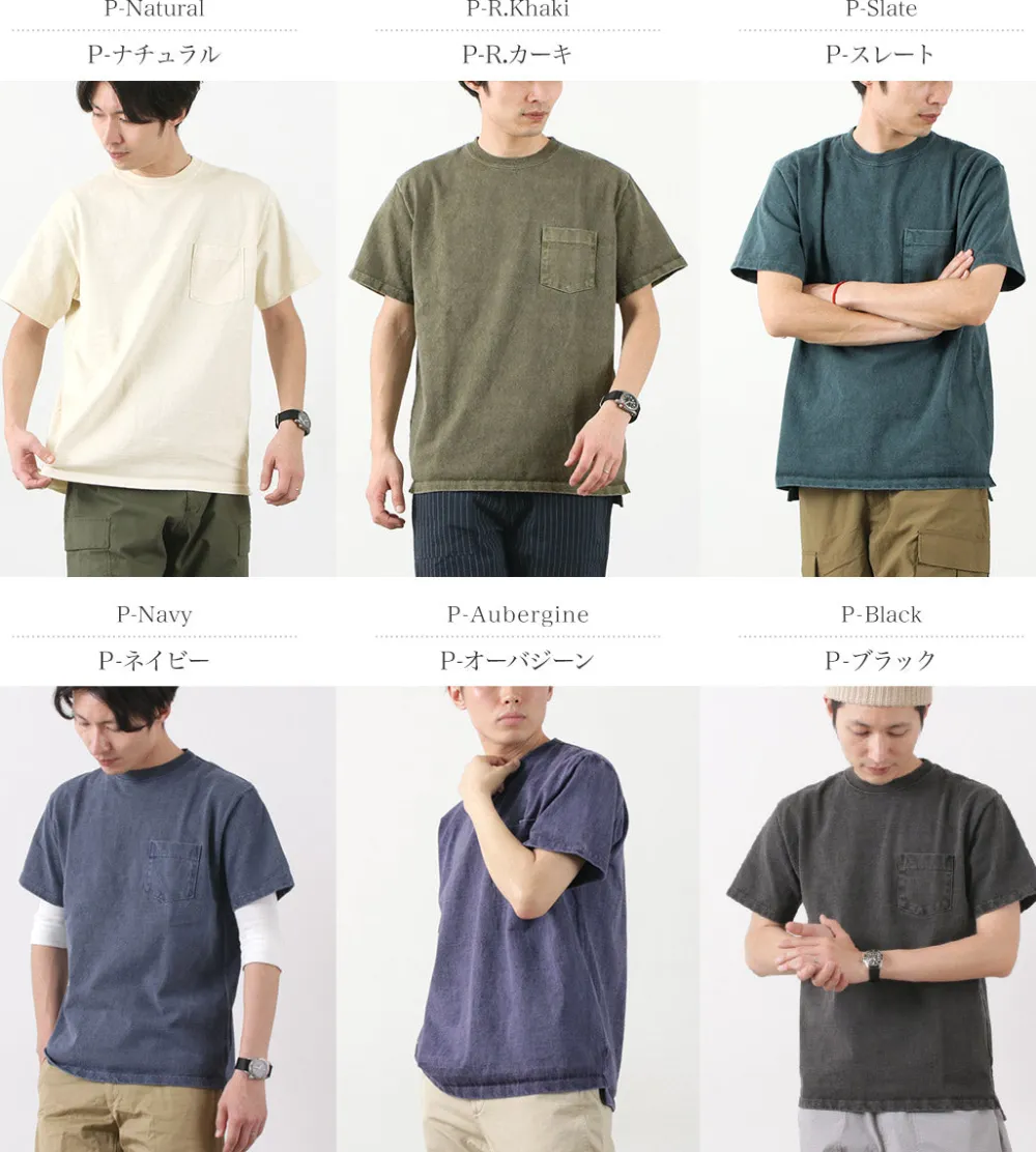 GOOD ON T-Shirts^/ Heavy Set-in Sleeve Short Sleeve Pocket T-Shirt