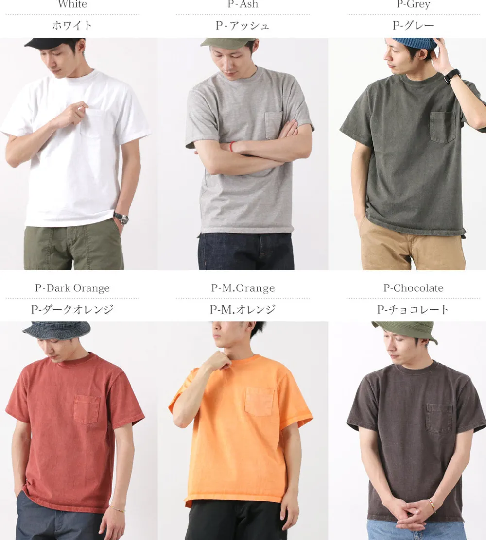 GOOD ON T-Shirts^/ Heavy Set-in Sleeve Short Sleeve Pocket T-Shirt