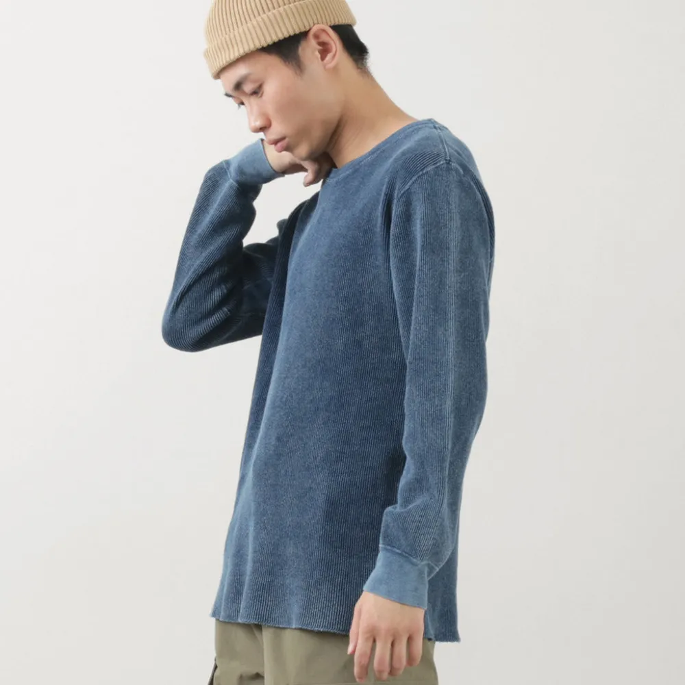 GOOD ON T-Shirts^/ Indigo Long Sleeve Thermal T-Shirt blue