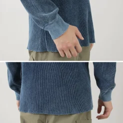 GOOD ON T-Shirts^/ Indigo Long Sleeve Thermal T-Shirt blue