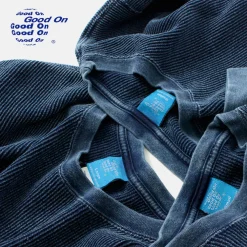 GOOD ON T-Shirts^/ Indigo Long Sleeve Thermal T-Shirt blue