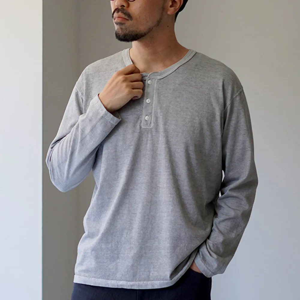 GOOD ON T-Shirts^/ Long Sleeve Henley Neck T-Shirt