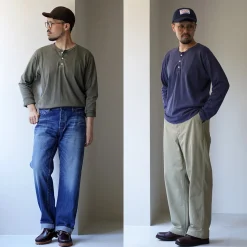 GOOD ON T-Shirts^/ Long Sleeve Henley Neck T-Shirt