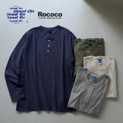 GOOD ON T-Shirts^/ Long Sleeve Henley Neck T-Shirt