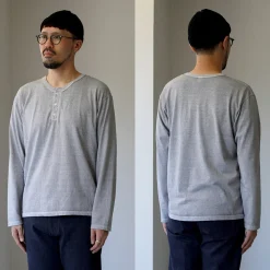 GOOD ON T-Shirts^/ Long Sleeve Henley Neck T-Shirt
