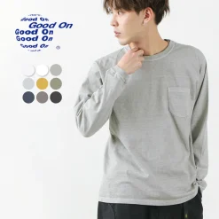 GOOD ON T-Shirts^/ Long Sleeve Pocket Crew T-Shirt