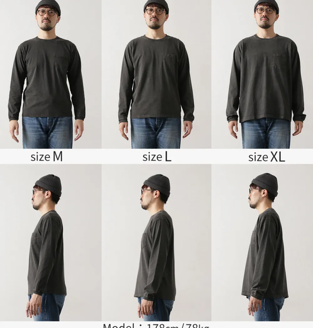 GOOD ON T-Shirts^/ Long Sleeve Pocket Crew T-Shirt