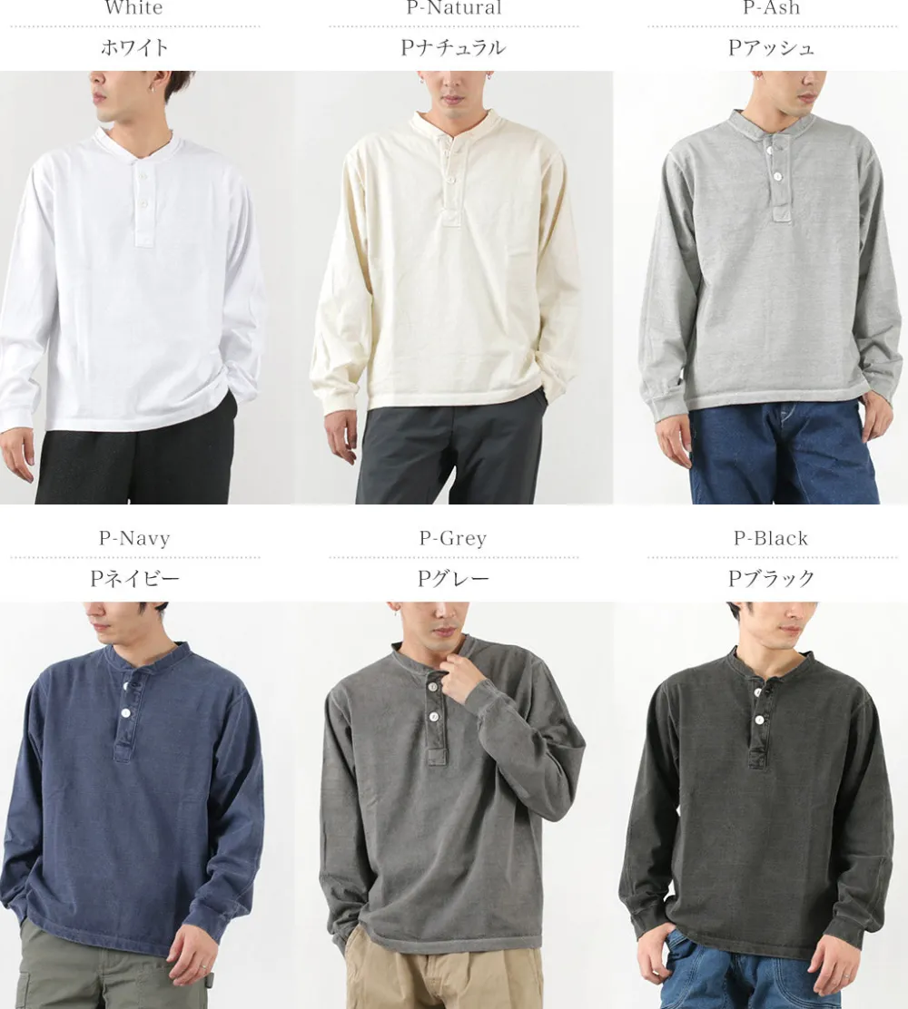 GOOD ON T-Shirts^/ L/S heavy henley T
