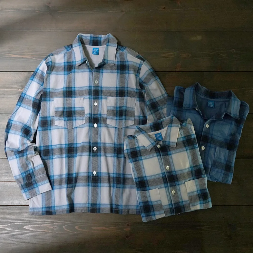 GOOD ON Shirts^/ Ombre Long Sleeve Open Shirt