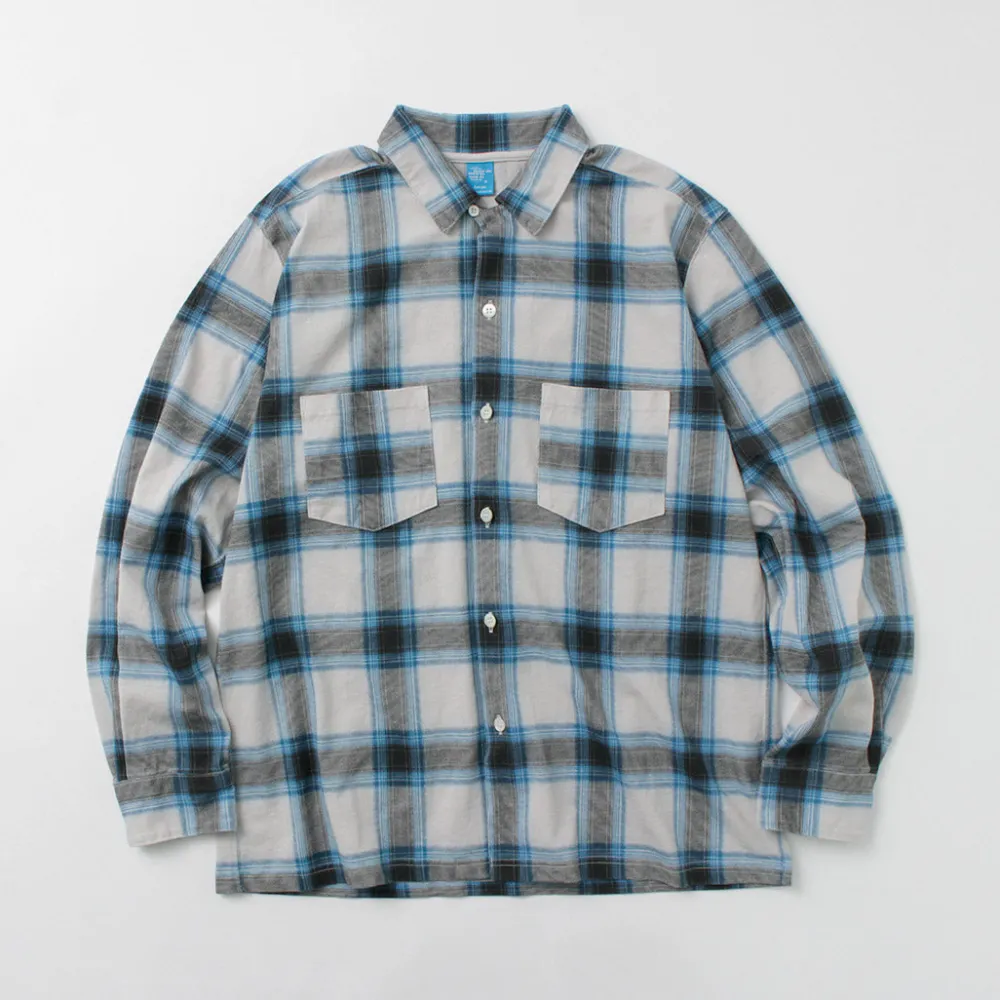 GOOD ON Shirts^/ Ombre Long Sleeve Open Shirt