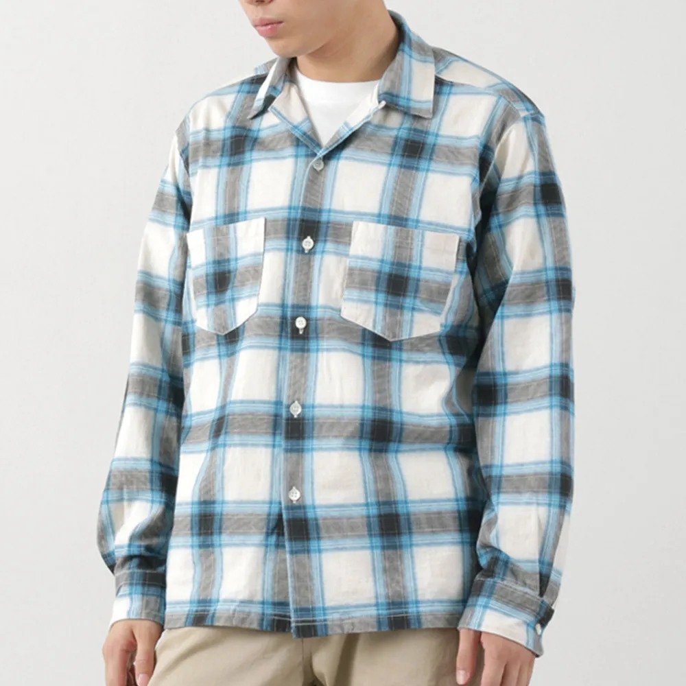 GOOD ON Shirts^/ Ombre Long Sleeve Open Shirt