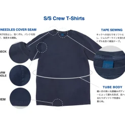 GOOD ON T-Shirts^/ Organic long sleeve crew neck t-shirt