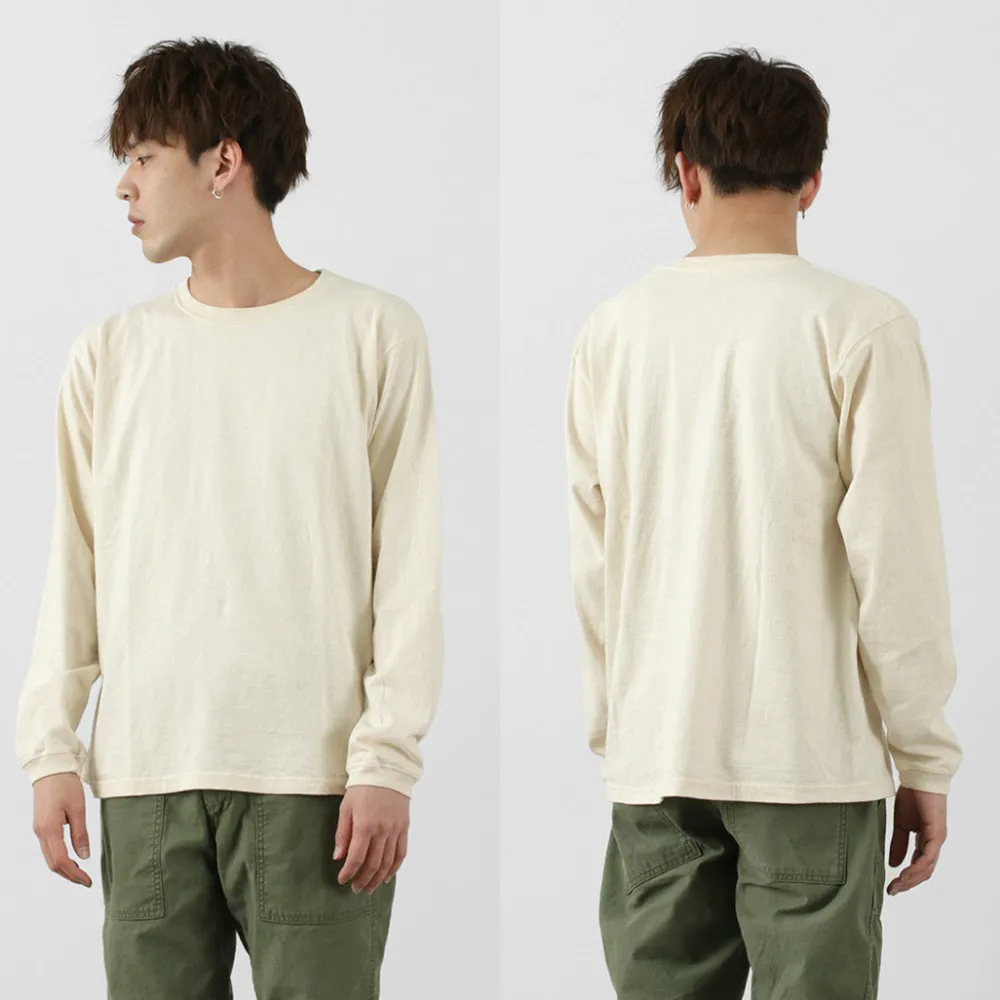 GOOD ON T-Shirts^/ Organic long sleeve crew neck t-shirt