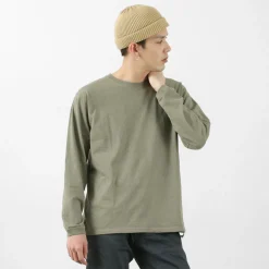 GOOD ON T-Shirts^/ Organic long sleeve crew neck t-shirt