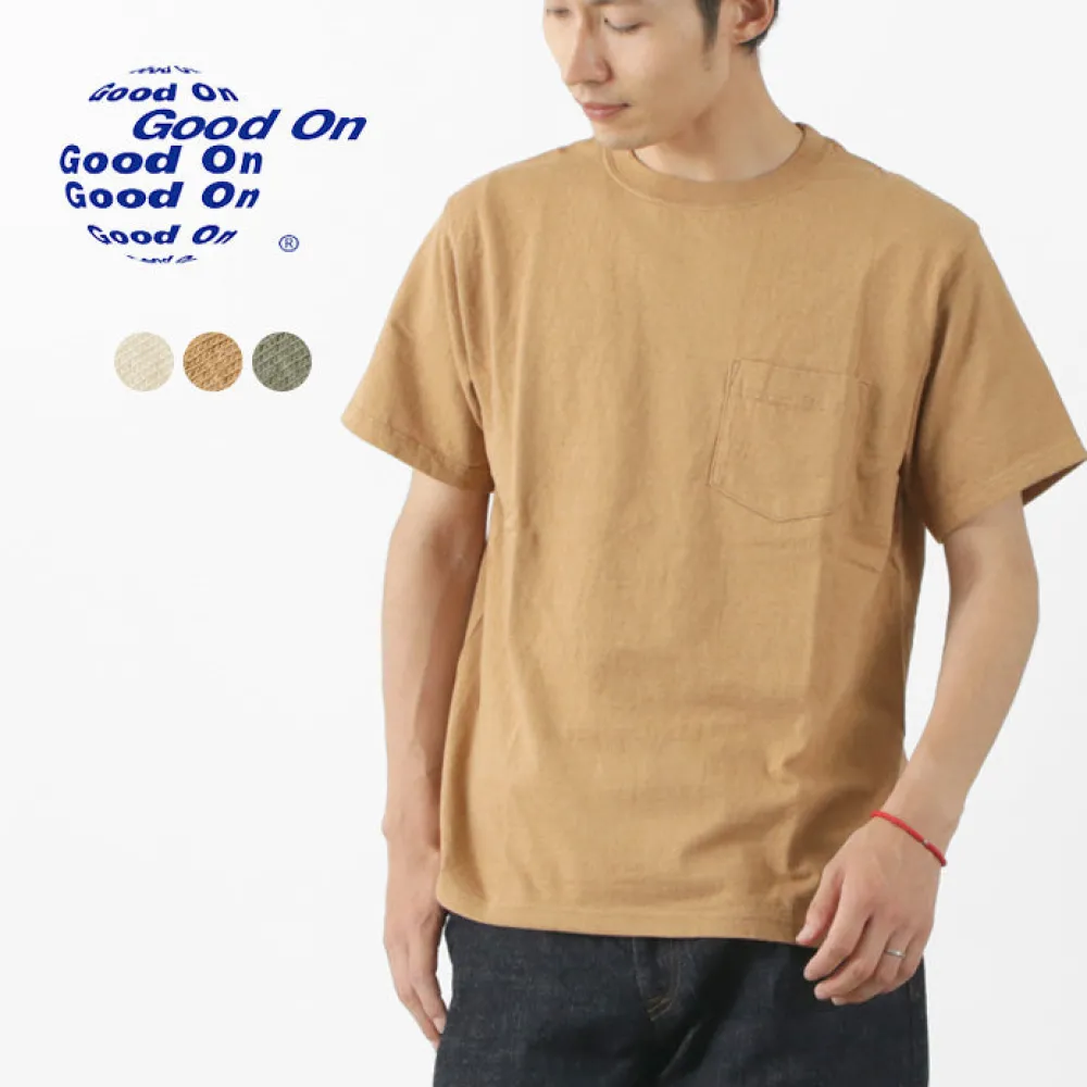 GOOD ON T-Shirts^/ organic short sleeve pocket T-shirt