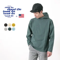 GOOD ON T-Shirts^/ Pullover hooded T-shirt/long sleeves