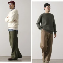 GOOD ON Sweatshirts^/ Quilted Long Sleeve Raglan Crewneck Shirt Photoelectron